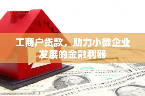 枝江工商户贷款，助力小微企业发展的金融利器