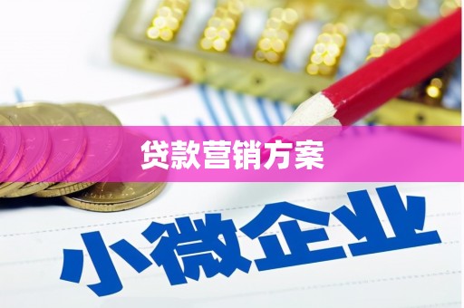 枝江贷款营销方案