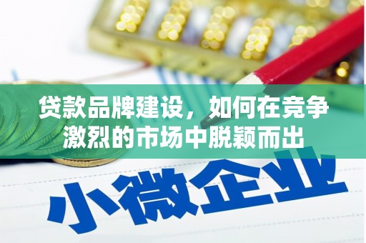 枝江贷款品牌建设，如何在竞争激烈的市场中脱颖而出
