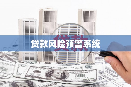 枝江贷款风险预警系统
