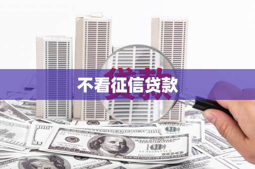 枝江不看征信贷款
