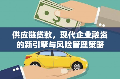 枝江供应链贷款，现代企业融资的新引擎与风险管理策略
