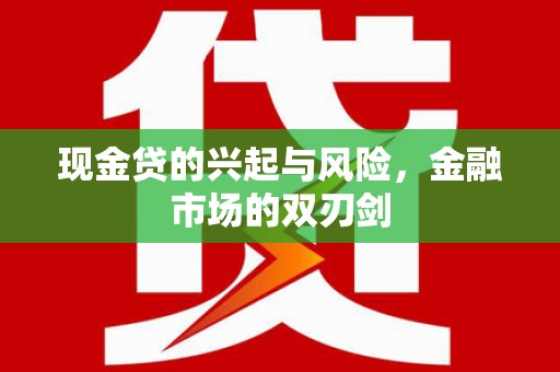 枝江现金贷的兴起与风险，金融市场的双刃剑