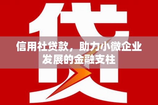 枝江信用社贷款，助力小微企业发展的金融支柱