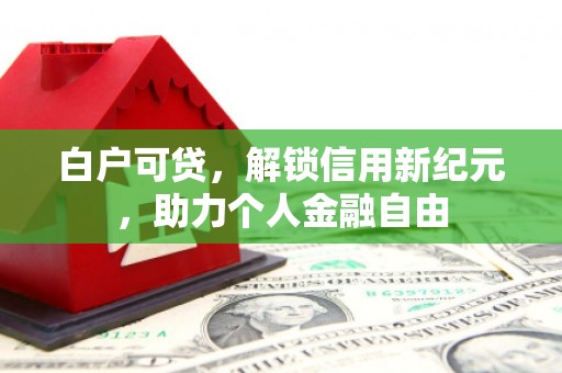 枝江白户可贷，解锁信用新纪元，助力个人金融自由