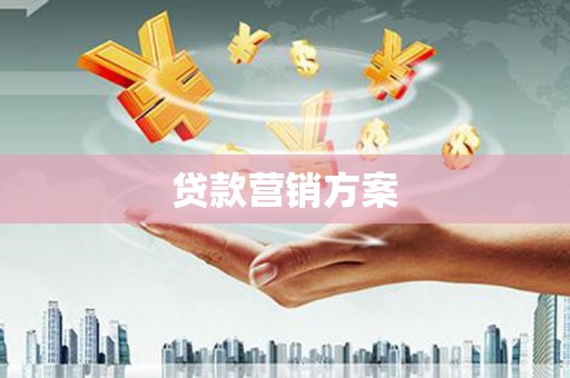 枝江贷款营销方案