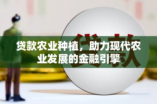 枝江贷款农业种植，助力现代农业发展的金融引擎