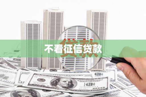 枝江不看征信贷款