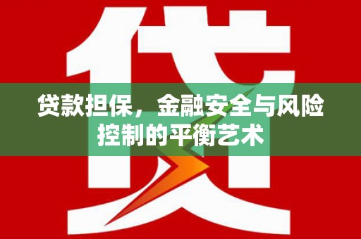 枝江贷款担保，金融安全与风险控制的平衡艺术