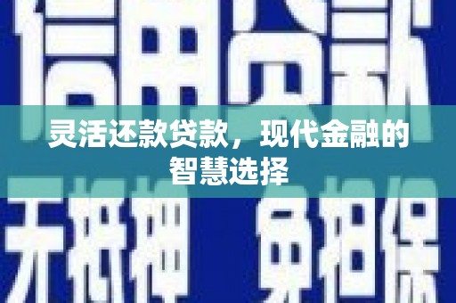 枝江灵活还款贷款，现代金融的智慧选择