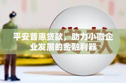 枝江平安普惠贷款，助力小微企业发展的金融利器