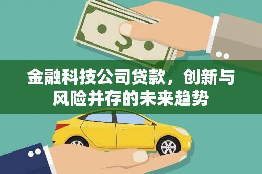 枝江金融科技公司贷款，创新与风险并存的未来趋势