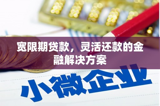 枝江宽限期贷款，灵活还款的金融解决方案