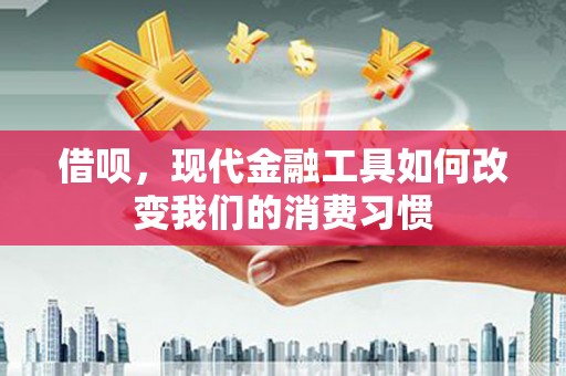 枝江借呗，现代金融工具如何改变我们的消费习惯