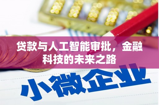 枝江贷款与人工智能审批，金融科技的未来之路