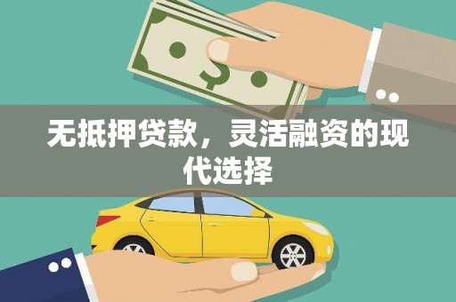 枝江无抵押贷款，灵活融资的现代选择