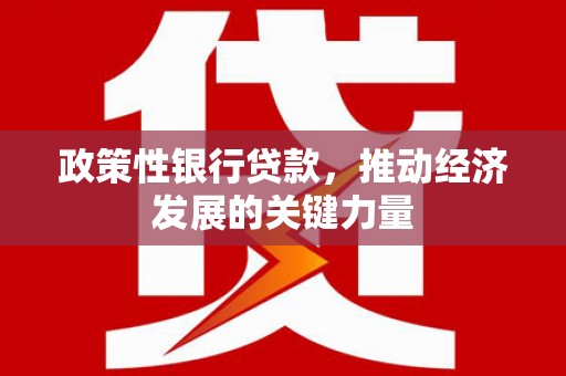 枝江政策性银行贷款，推动经济发展的关键力量
