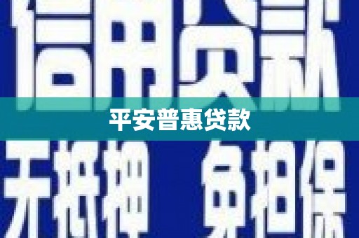 枝江平安普惠贷款