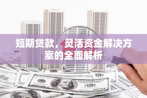 枝江短期贷款，灵活资金解决方案的全面解析