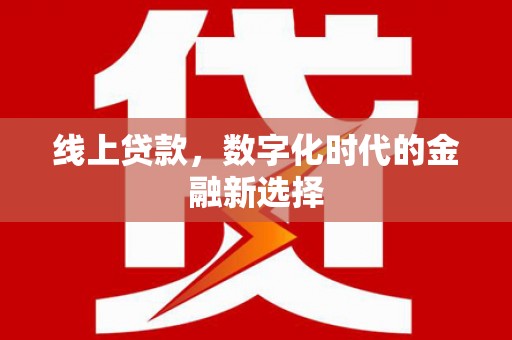 枝江线上贷款，数字化时代的金融新选择