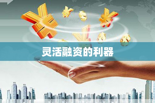 枝江灵活融资的利器