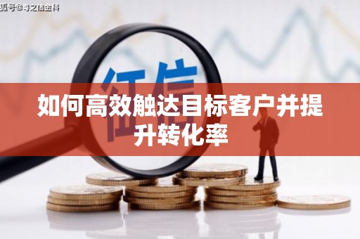 枝江如何高效触达目标客户并提升转化率